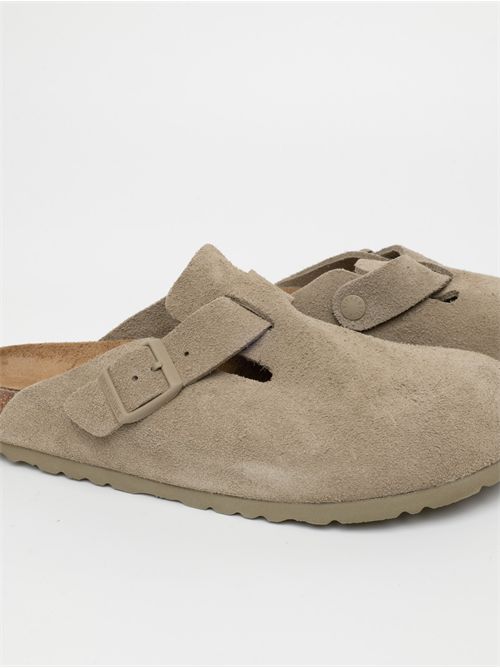 boston faded khaki, pelle scamosciata - calz. s BIRKENSTOCK | 1025844KHAKI