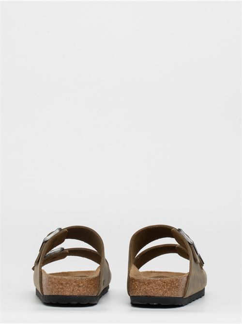 Birkenstock infradito in nubuck Arizona BIRKENSTOCK | 1027039KHAKI
