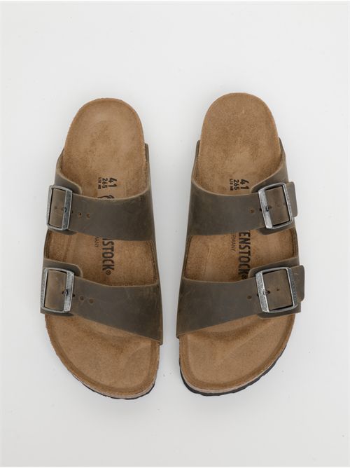 Birkenstock infradito in nubuck Arizona BIRKENSTOCK | 1027039KHAKI