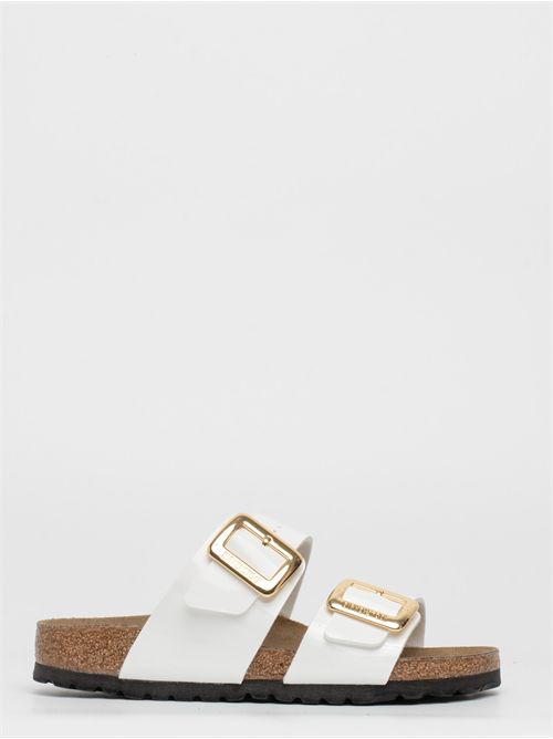 Sydney Cushion Buckle Birko-Flor vernice - Patent Wh BIRKENSTOCK | 1029438WHITE